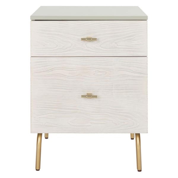 Safavieh Abele Side Table Grey & White Washed SFV3517A - main